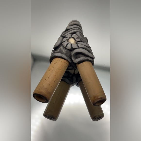 Cowrie Shell Bamboo Kuripe-Reiki Infused, Shamanic Tools Self-Appplicator - Picture 3 of 8